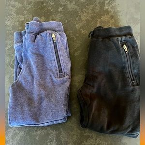 Lot of 2 Hanna Anderson slim sweatpants - double knee - fully lined